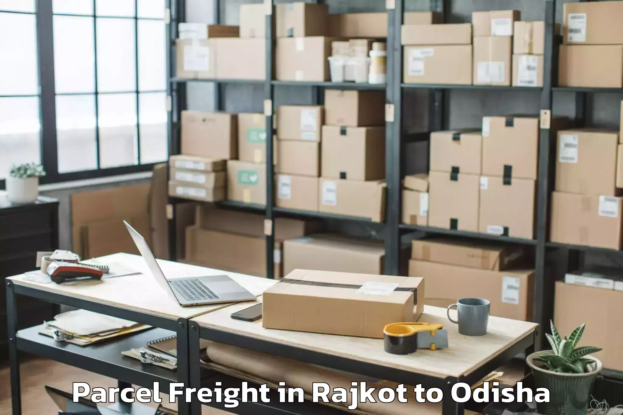 Affordable Rajkot to Handapa Parcel Freight